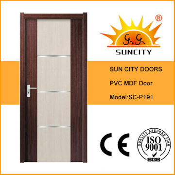 Modern Designs Interior PVC Toilet Door (SC-P191)